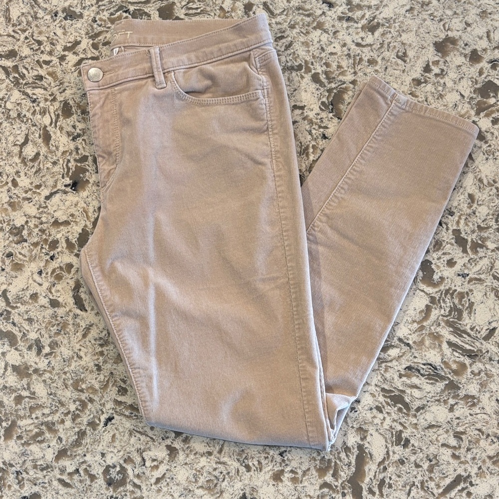 LOFT Tan Corduroy Skinny Pants for Women